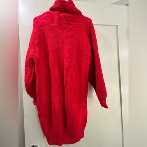 Elegant Red Turtleneck Sweater